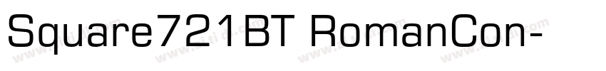 Square721BT RomanCon字体转换